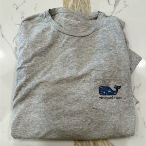 Vineyard Vines Gray Long Sleeve Tee Coastal Christmas